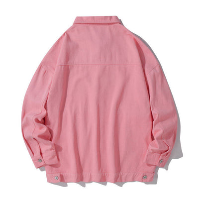 Buddha Stones Long Sleeve Button Stand Collar Design Men's Cotton Jacket Shirt With Pockets - image 9