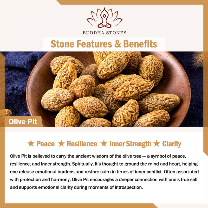Buddha Stones Ultra-fine Olive Pit Lotus Inner Strength Double Circle Bracelet - image 6
