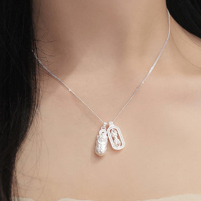 Buddha Stones 925 Sterling Silver PiXiu Dorje Vajra Wealth Necklace Pendant - image 10