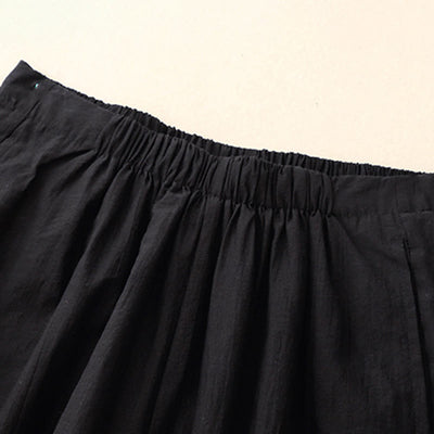 Buddha Stones Casual Simple Design Women's Cotton Harem Pants With Pockets - image 2