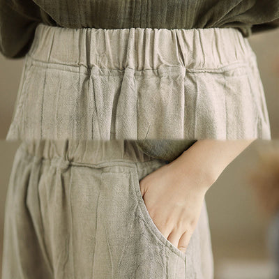 Buddha Stones Casual Plain Women's Harem Pants With Pockets - image 6