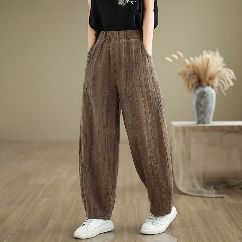 Buddha Stones Casual Plain Women's Harem Pants With Pockets - image 12