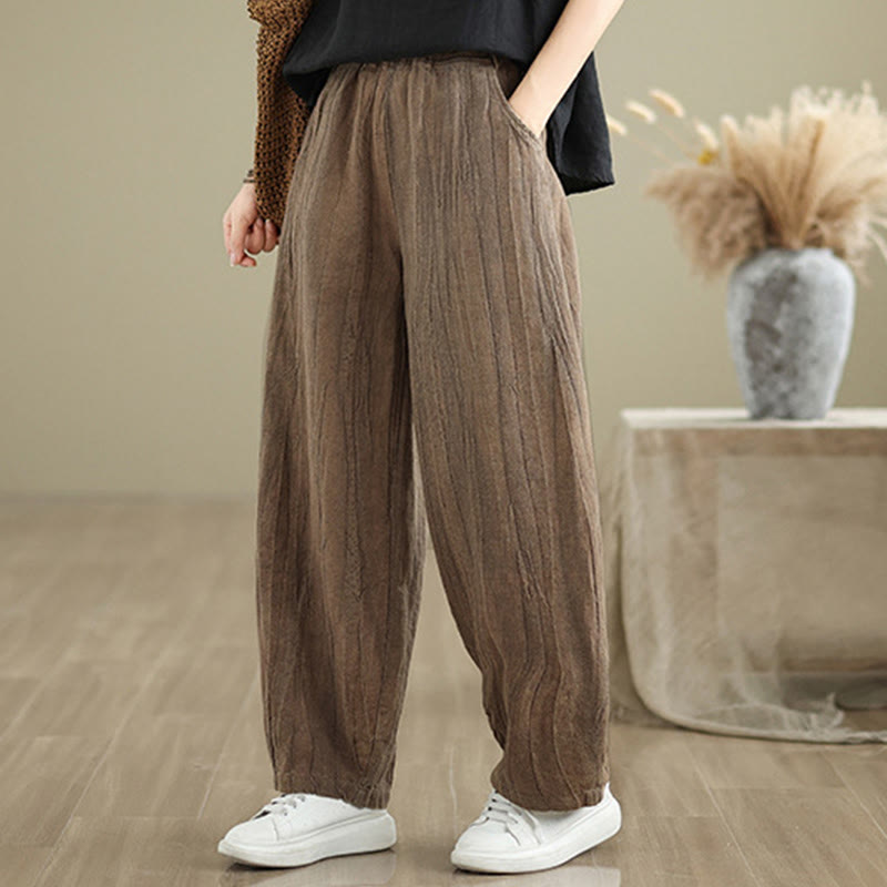 Buddha Stones Casual Plain Women's Harem Pants With Pockets - image 9