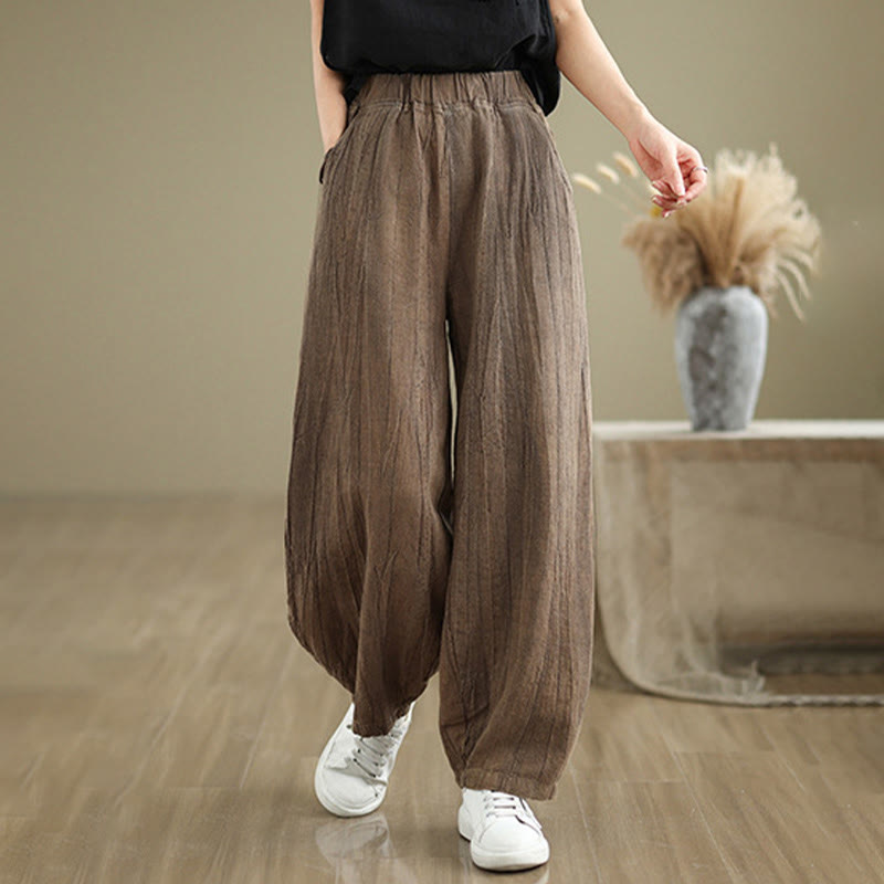 Buddha Stones Casual Plain Women's Harem Pants With Pockets - image 10
