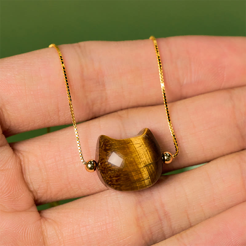 Buddha Stones 925 Sterling Silver Cat Tiger Eye Protection Bracelet - image 5