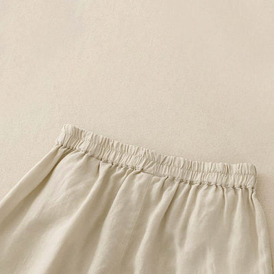 Buddha Stones Casual Solid Color Women's Cotton Shorts With Pockets - image 10