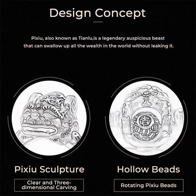 Buddha Stones Lucky FengShui PiXiu Copper Coin Rotatable Ring - image 6