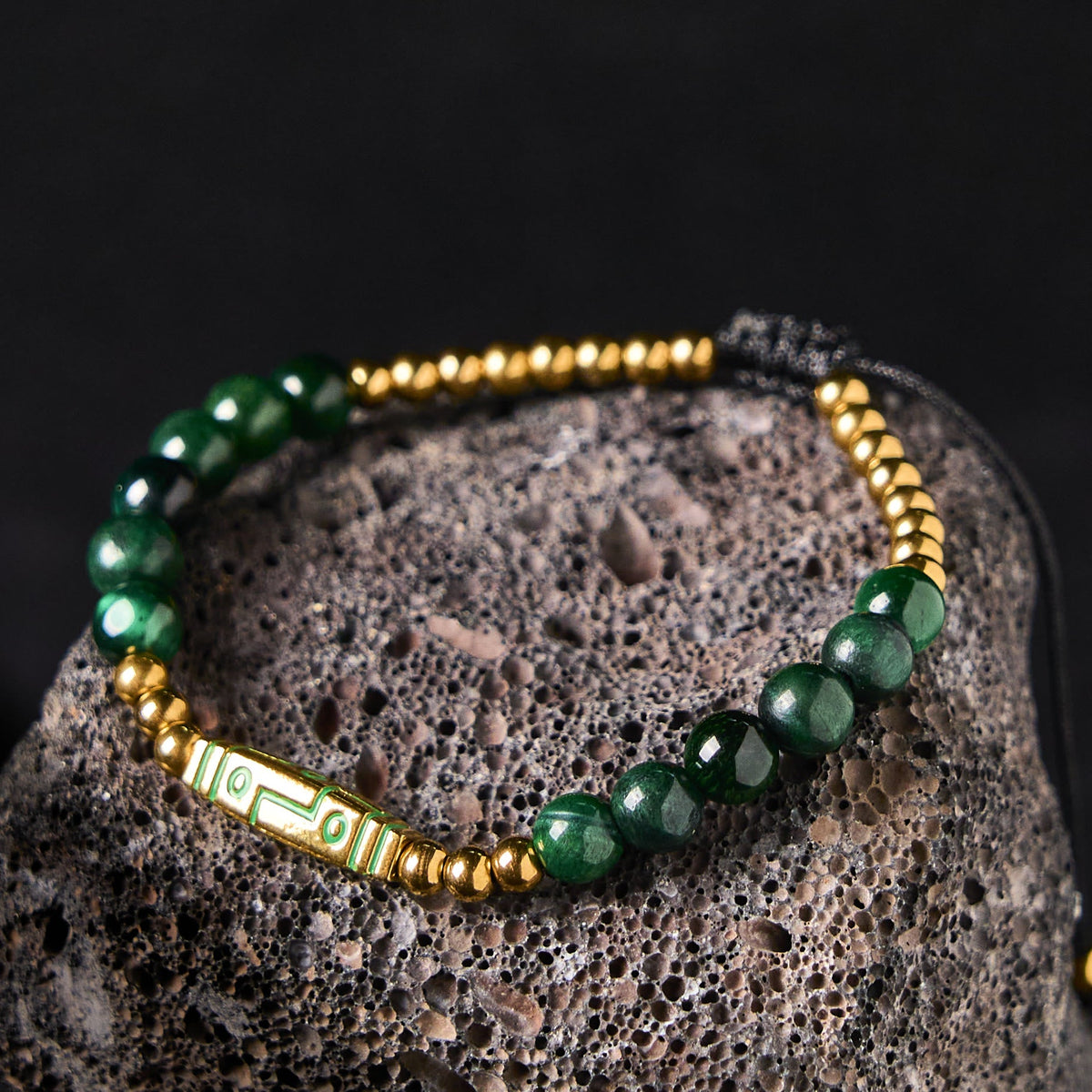 Buddha Stones Cute Bone Pattern Tiger Eye Courage Beads Bracelet - image 11