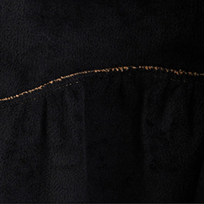 Buddha Stones Plain Buttons Long Sleeve Women's Corduroy Fleece-Lined Coat With Pockets - image 7