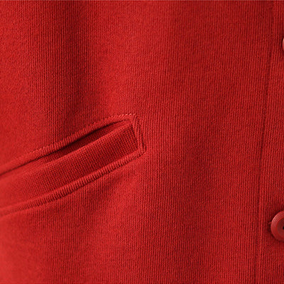 Buddha Stones Solid Color Women's Cotton Buttons Jacket With Pockets - image 13