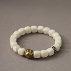 Buddha Stones Bodhi Seed Hammered Copper Brass Calm Bracelet - Bodhi Seed(Wrist Circumference: 15-17cm) - image 1