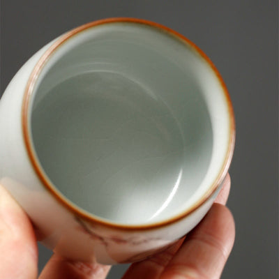 Buddha Stones Cute Cat Branches Teacup Kung Fu Tea Cup With Gift Box - image 15