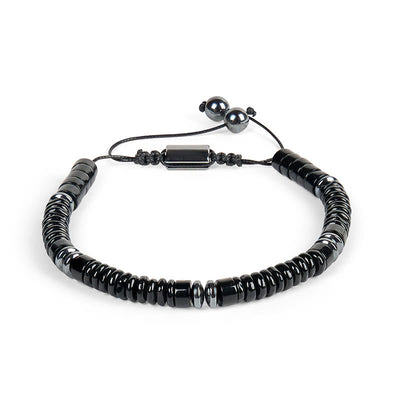 Buddha Stones Small Black Obsidian Green Aventurine Grey Jasper Tiger Eye Strength Rope Bracelet - image 4