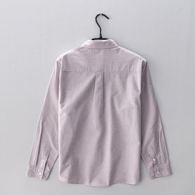 Buddha Stones Solid Color Long Sleeve Buttons Down Design Men Cotton Shirt Clothing - image 13