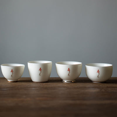 Buddha Stones Koi Fish Teacup Kung Fu Tea Cup - image 14