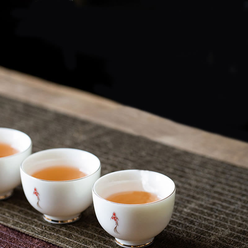Buddha Stones Koi Fish Teacup Kung Fu Tea Cup - image 7