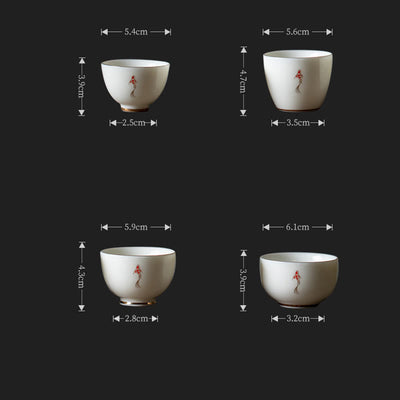 Buddha Stones Koi Fish Teacup Kung Fu Tea Cup - image 15
