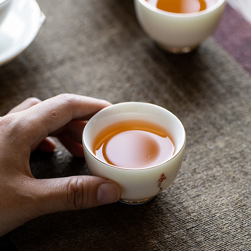 Buddha Stones Koi Fish Teacup Kung Fu Tea Cup - image 5