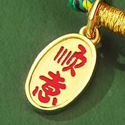 Buddha Stones Handmade Peace Buckle Jade Prosperity 925 Sterling Silver Colorful Rope Bracelet - image 16