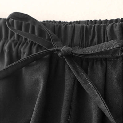 Buddha Stones Plain 7-8 Length Women's Harem Cotton Pants With Pockets - image 14