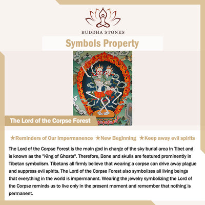 Buddha Stones Tibet Bone Beads Coconut Shell The Lord of the Corpse Forest Happiness Bracelet - image 6