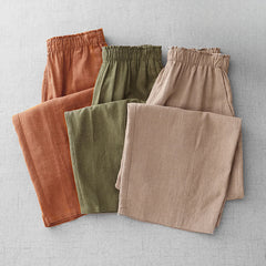Buddha Stones Casual Plain Rope Women's Cotton 7-8 Length Pants With Pockets - image 0
