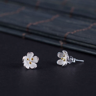Buddha Stones 925 Sterling Silver Golden Stamens Balance Earrings  - image 8