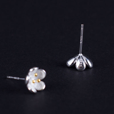 Buddha Stones 925 Sterling Silver Golden Stamens Balance Earrings  - image 7