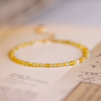 Buddha Stones 2mm Natural Opal Ultra-thin Beads Motivation Bracelet - image 1