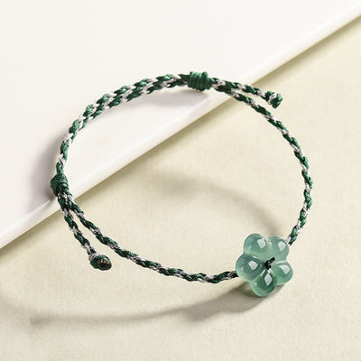 FREE Today: Luck and Prosperity  Natural Flower Jade Hand-Woven Bracelet - image 3