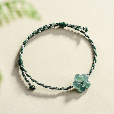 FREE Today: Luck and Prosperity  Natural Flower Jade Hand-Woven Bracelet - image 2