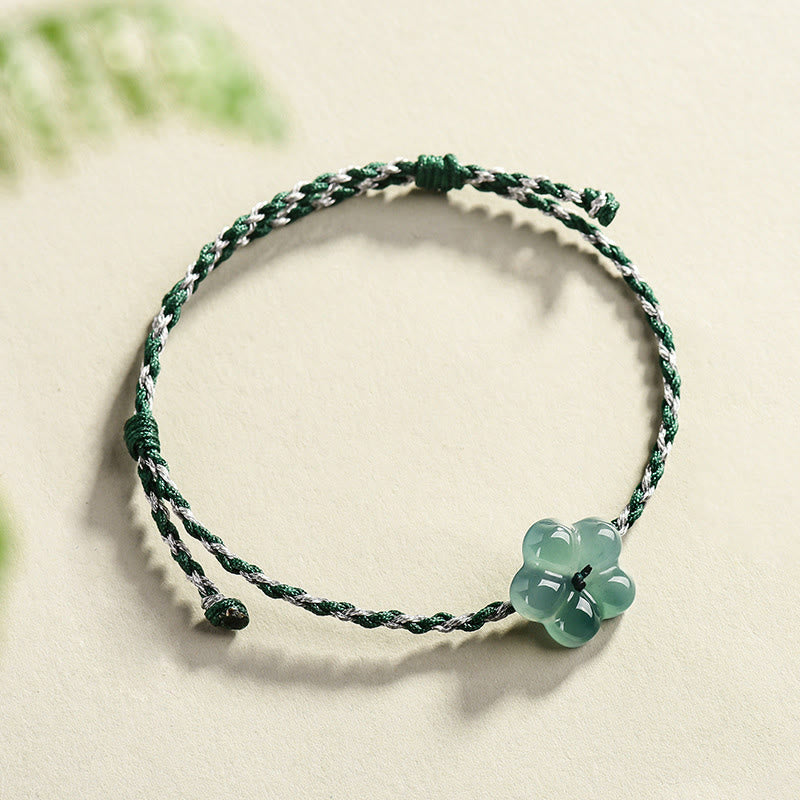 FREE Today: Luck and Prosperity  Natural Flower Jade Hand-Woven Bracelet - image 2