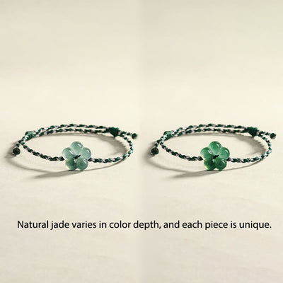 FREE Today: Luck and Prosperity  Natural Flower Jade Hand-Woven Bracelet - image 6