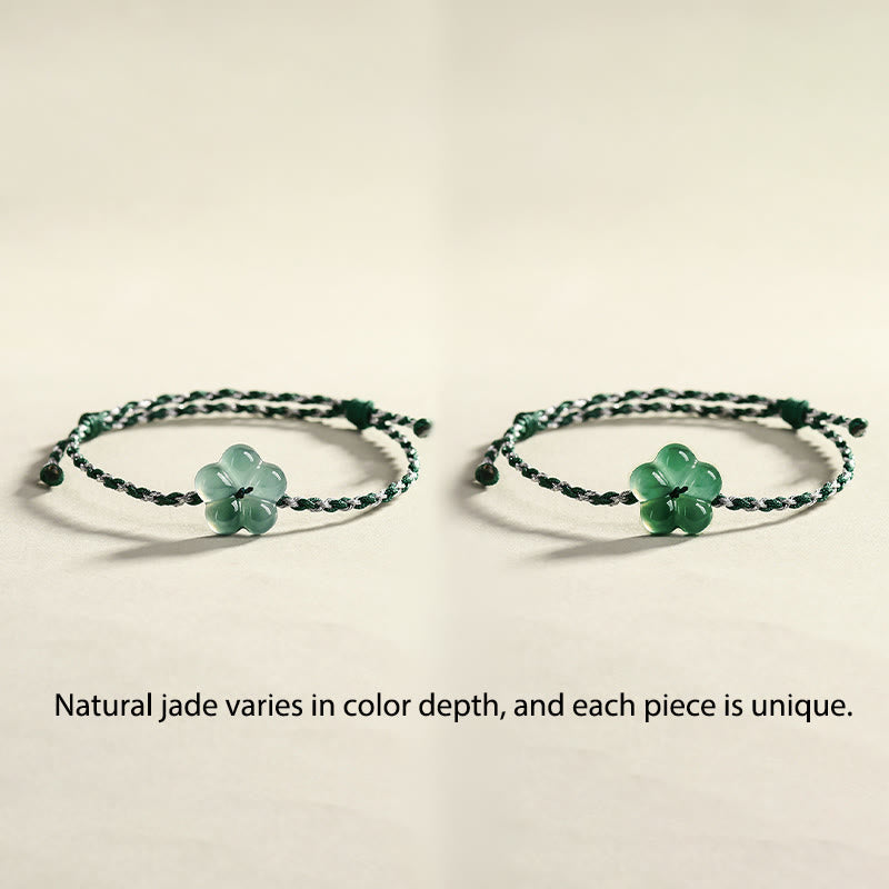 FREE Today: Luck and Prosperity  Natural Flower Jade Hand-Woven Bracelet - image 6