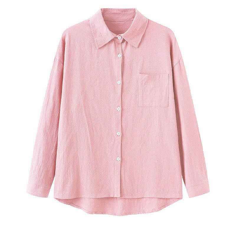 Buddha Stones 2Pcs Long Sleeve Shirt Top With Pockets Drawstring Pants Meditation Cotton Clothing Women's Set - image 8