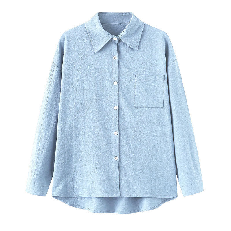 Buddha Stones 2Pcs Long Sleeve Shirt Top With Pockets Drawstring Pants Meditation Cotton Clothing Women's Set - image 26