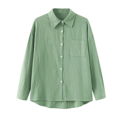 Buddha Stones 2Pcs Long Sleeve Shirt Top With Pockets Drawstring Pants Meditation Cotton Clothing Women's Set - image 44