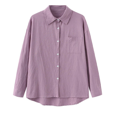 Buddha Stones 2Pcs Long Sleeve Shirt Top With Pockets Drawstring Pants Meditation Cotton Clothing Women's Set - image 56