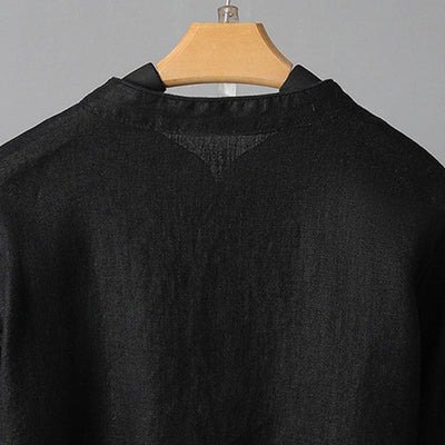 Buddha Stones Casual Women's Embroidery Long Sleeve Stand Collar Cotton Shirt - image 23