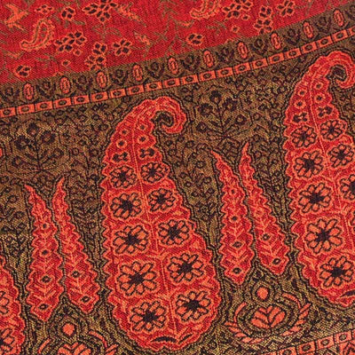 Buddha Stones Jacquard Color Contrast Patchwork Paisley Pattern Tassel Cozy Scarf Shawl - image 7