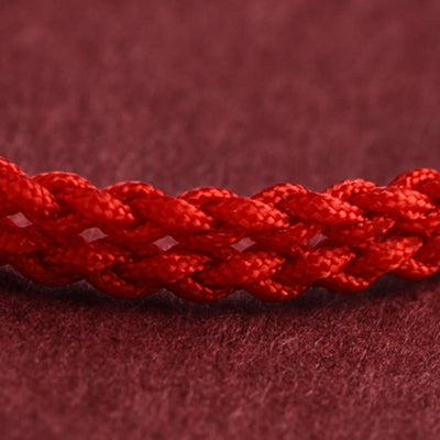 Buddha Stones Year of the Horse 999 Sterling Silver Copper Coins Luck Rope Braided Bracelet Anklet - image 13