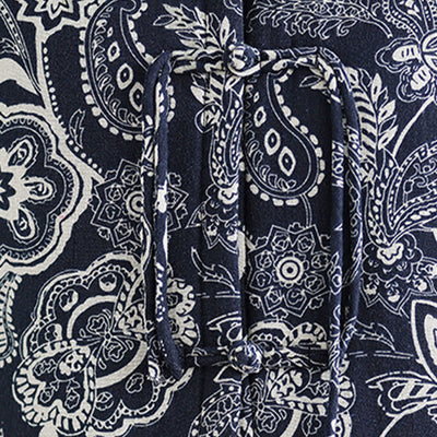 Buddha Stones Plant Pattern Frog-button Women's Sleeveless Cotton Vest Waistcoat With Pockets - image 8