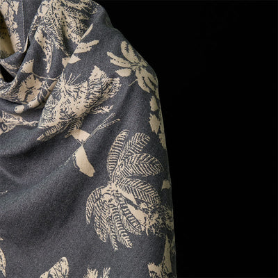 Buddha Stones Winter Coconut Tree Animals Pattern Tassel Cozy Scarf Shawl - image 22