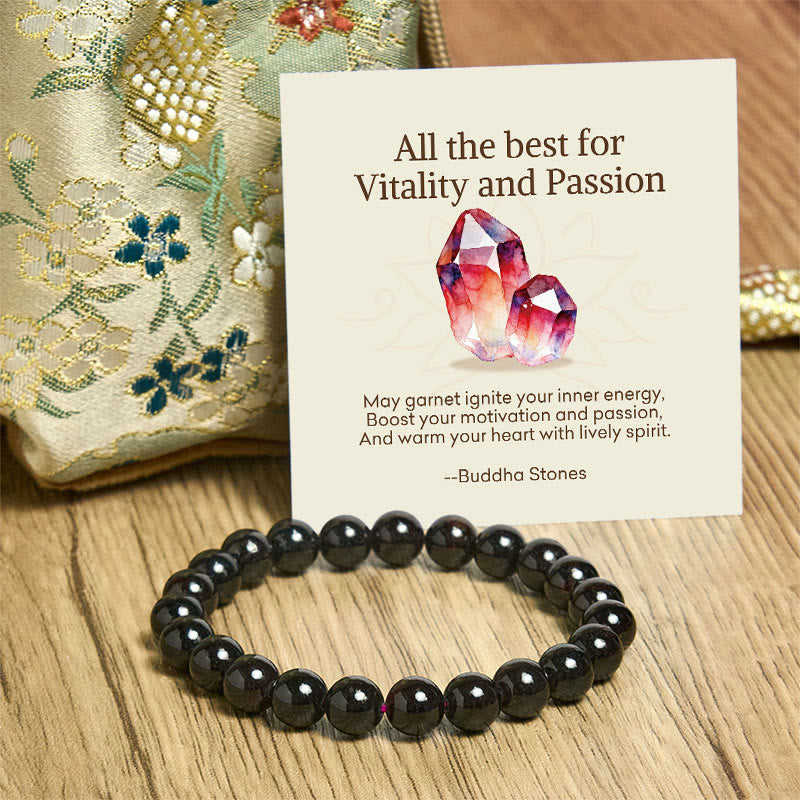 Buddha Stones "All the Best for Love and Harmony" Stone Quartz Bracelet Includes Gift Message Card - image 90