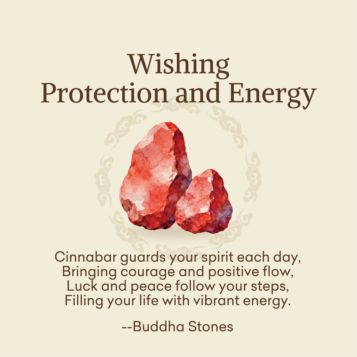 Buddha Stones "Wishing Protection and Energy" Cinnabar Bracelet Includes Gift Message Card - image 2