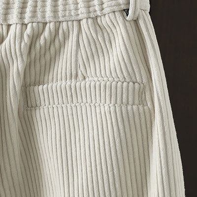 Buddha Stones Women's Winter Plain Corduroy  High Waist Fleece-Lined Harem Pants With Pockets - image 5