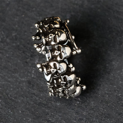 Buddha Stones Copper Skull Bone The Lord Of The Corpse Forest Keep Away Evil Spirits Ring - image 8