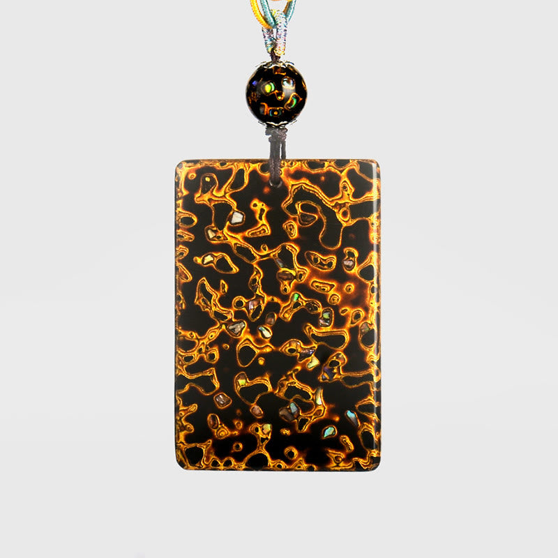 Buddha Stones Handcrafted Lacquer Craft Sandalwood Protection Pendant Necklace - image 15