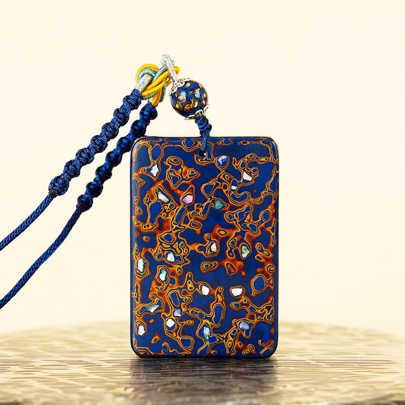 Buddha Stones Handcrafted Lacquer Craft Sandalwood Protection Pendant Necklace - image 19
