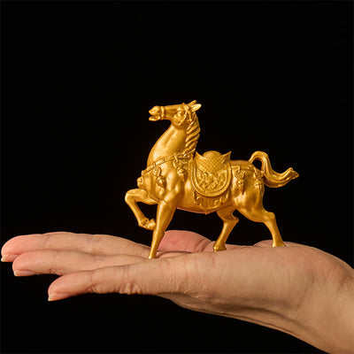 Buddha Stones Year of the Horse Ingot Success Alloy Home Decoration - image 1